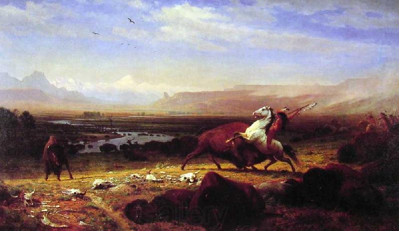 Albert Bierstadt The Last of the Buffalo Spain oil painting art